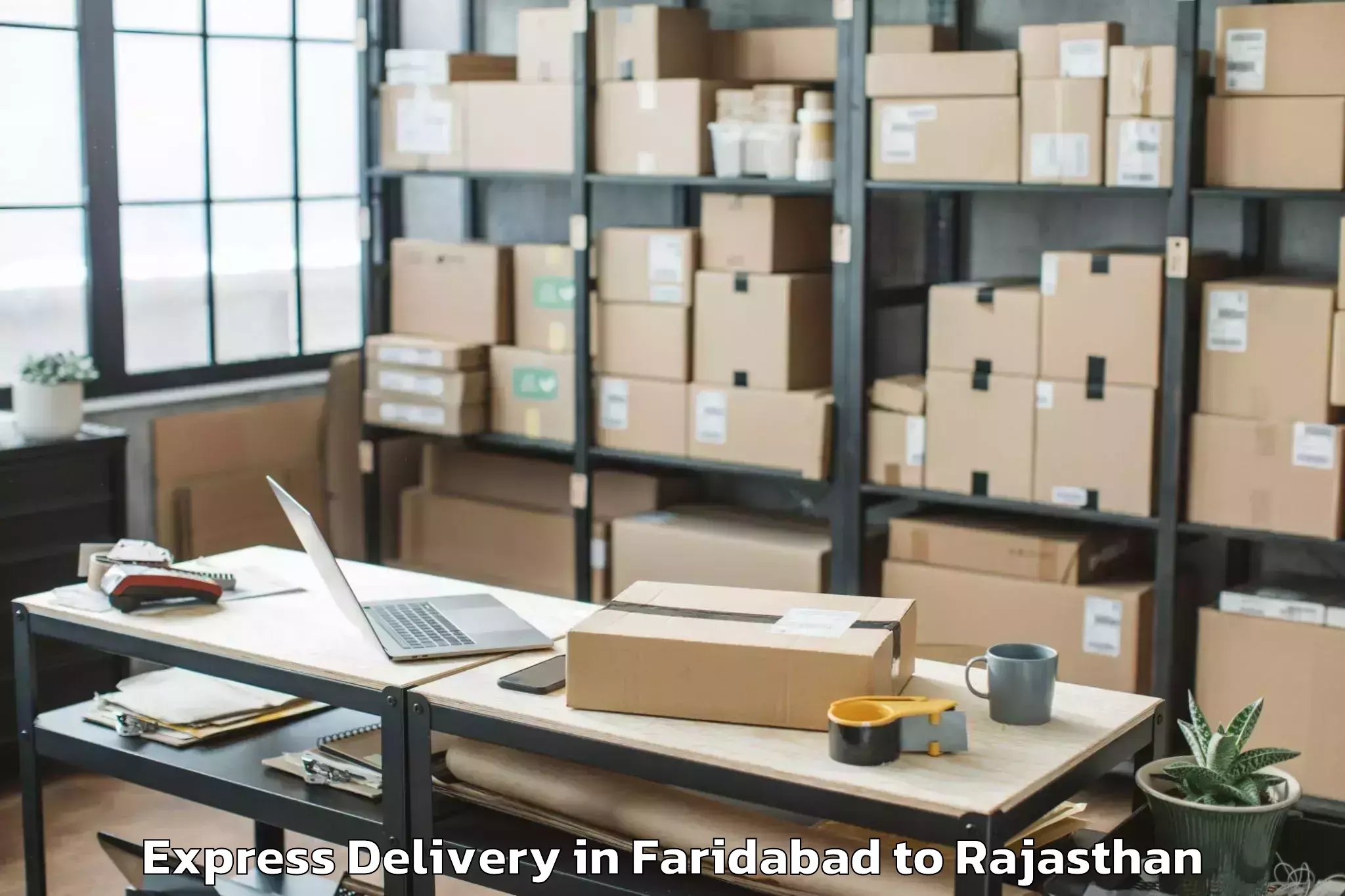 Quality Faridabad to Rajgarh Rajasthan Express Delivery